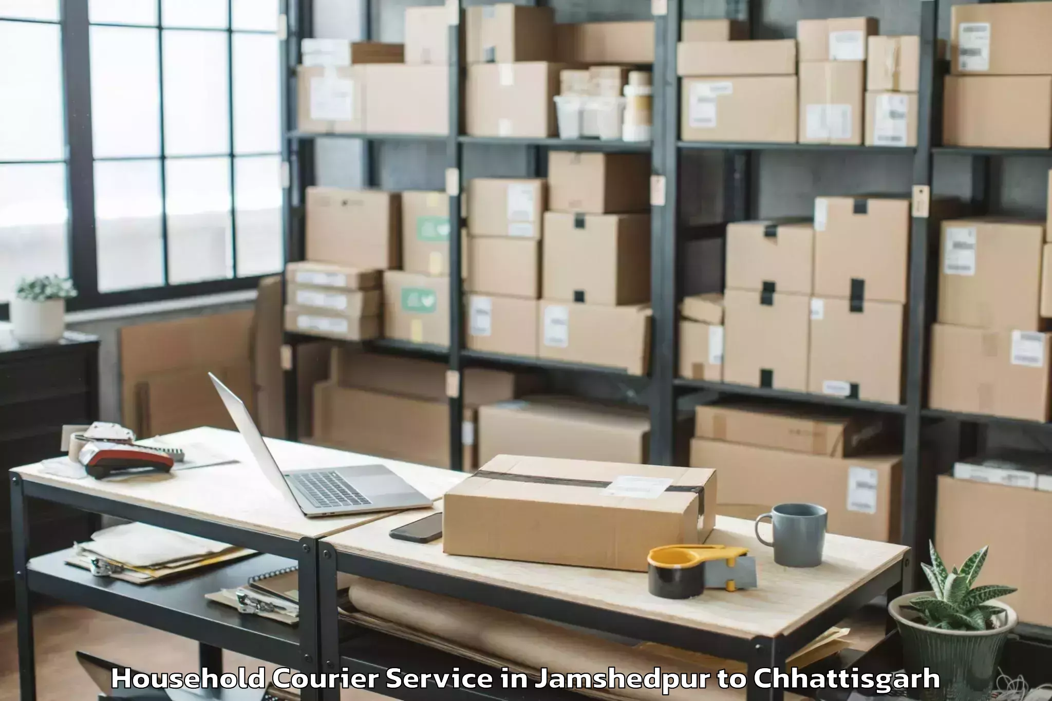 Hassle-Free Jamshedpur to Korba Household Courier